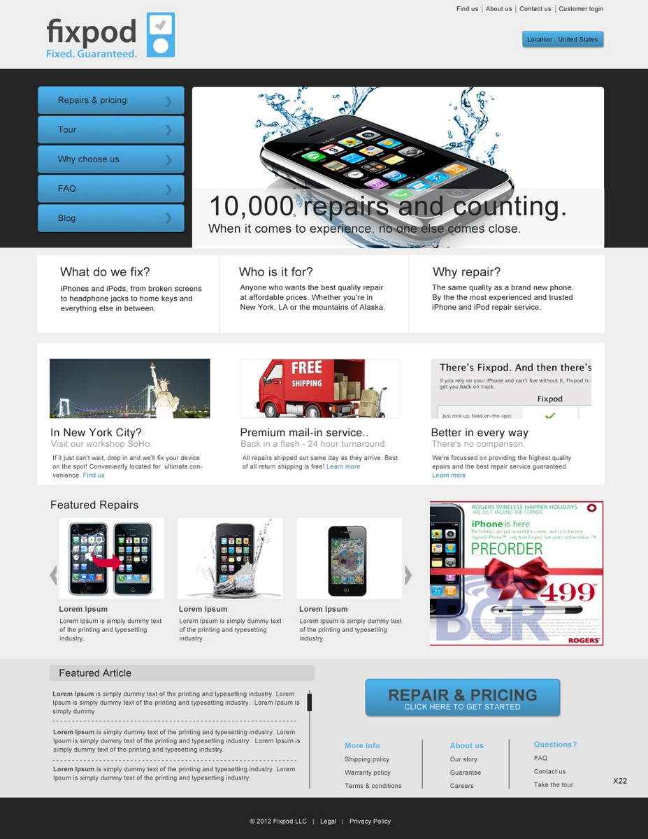 Web Design by pb for this project | Design #550195