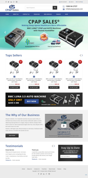 Web Design by pb for CPAP Sales Pty Ltd | Design: #13895722