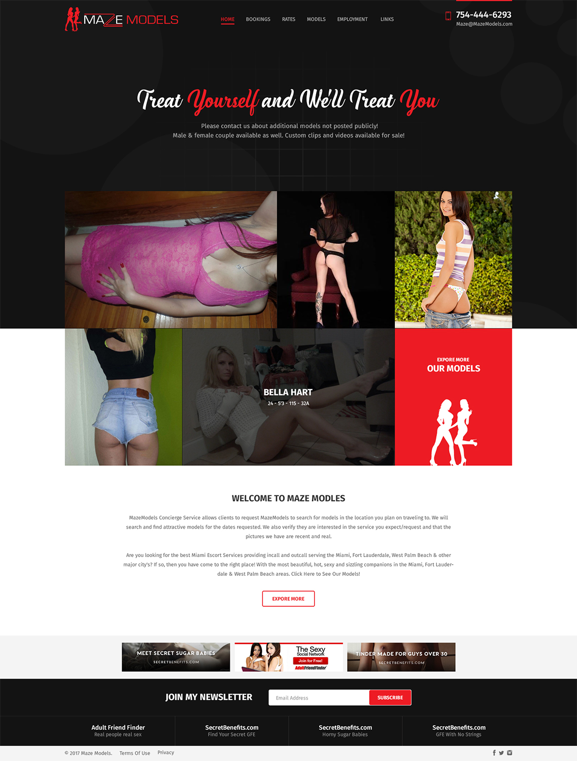 Web Design by RupalTechno for MazeModels.com | Design #13906036