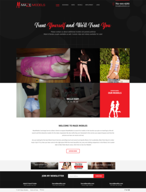 Web Design by RupalTechno for MazeModels.com | Design: #13906036