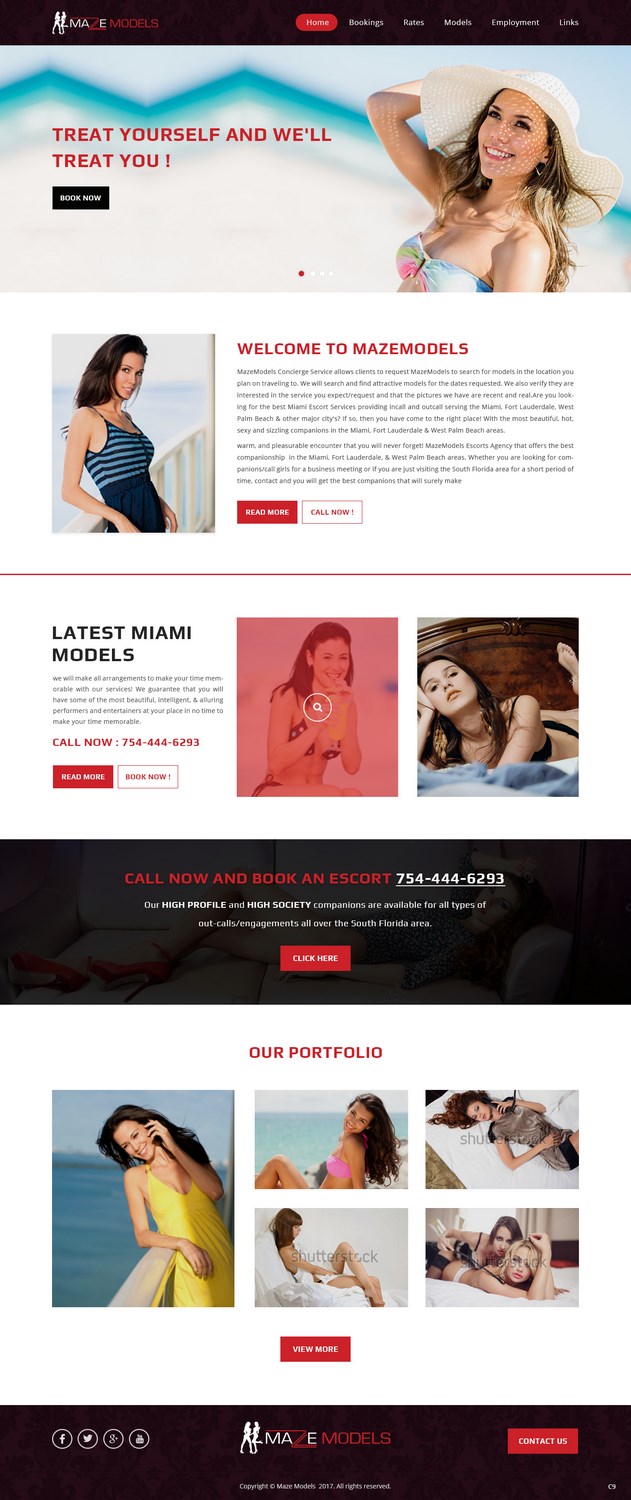 Web Design by pb for MazeModels.com | Design #13918984