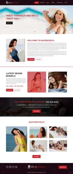 Web Design by pb for MazeModels.com | Design: #13918984