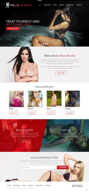Web Design by pb for MazeModels.com | Design: #13918985