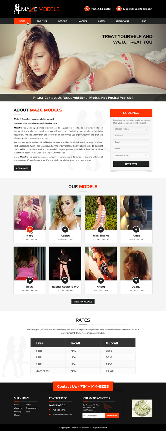 Web-Design von jdv für MazeModels.com | Design #13909477