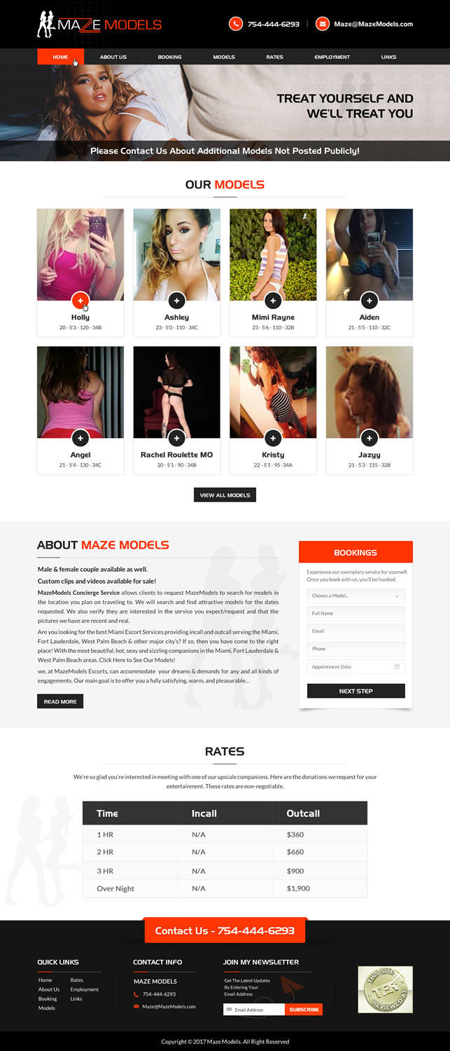 Web Design by jdv for MazeModels.com | Design #13941807
