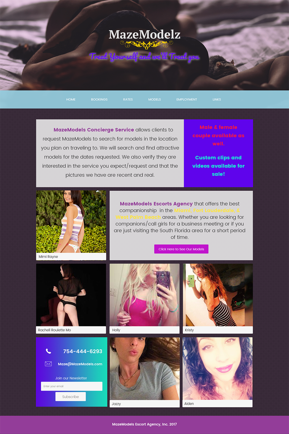 Web Design by dripnative for MazeModels.com | Design #13924095
