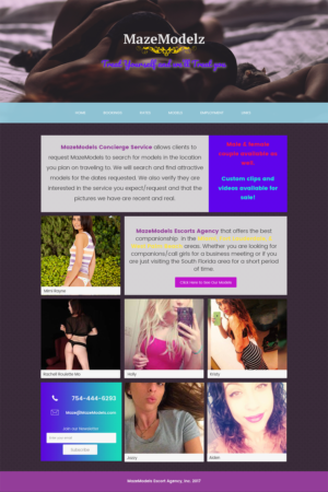 Web Design par dripnative pour MazeModels.com | Design #13924095