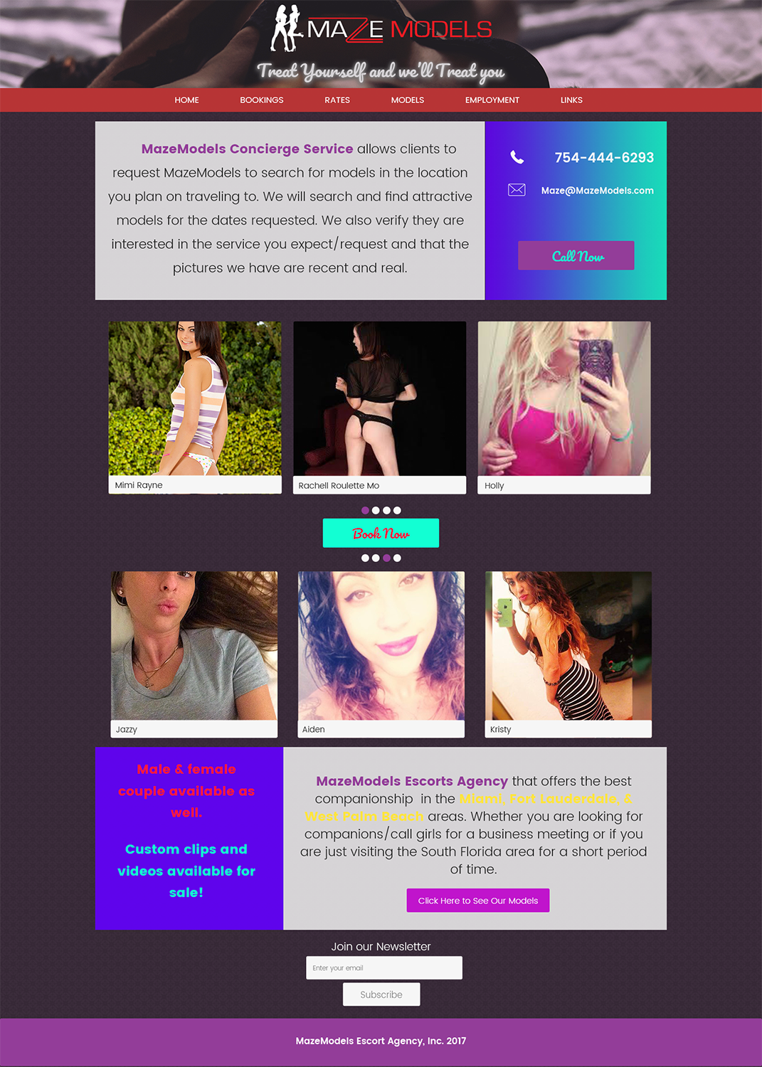 Web Design by dripnative for MazeModels.com | Design #13933945