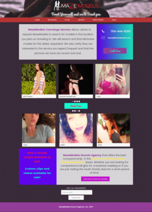 Web Design by dripnative for MazeModels.com | Design: #13933945