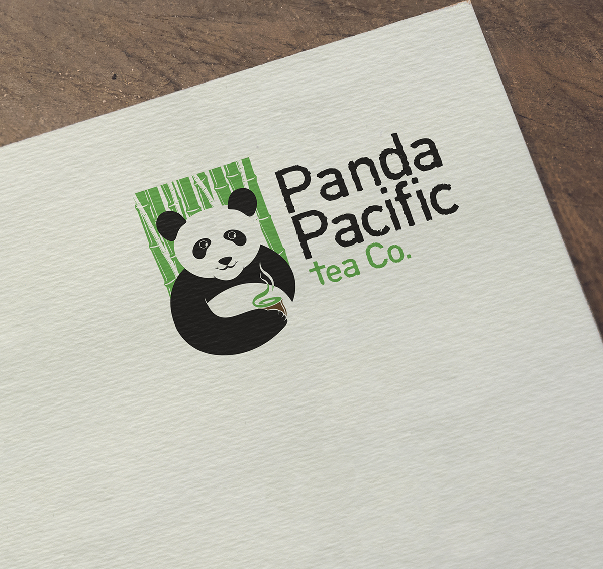 Diseño de Logo por Pixel Desert para Panda Pacific Tea Company | Diseño #13988718