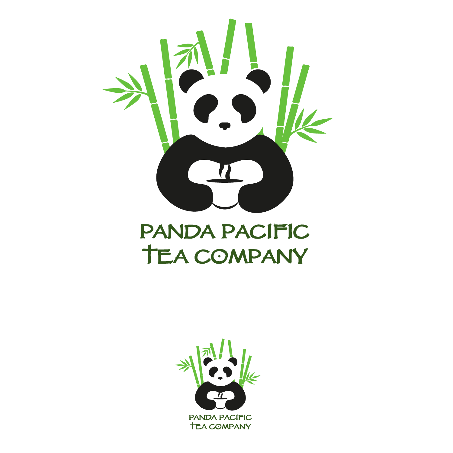 Logo Design by shanchud for Panda Pacific Tea Company | Design #13886332