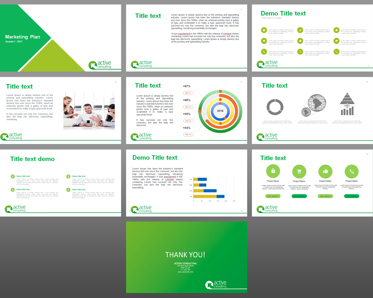 Diseño de PowerPoint por Sarah Mathews para Active Consulting Ltd | Diseño #13956897