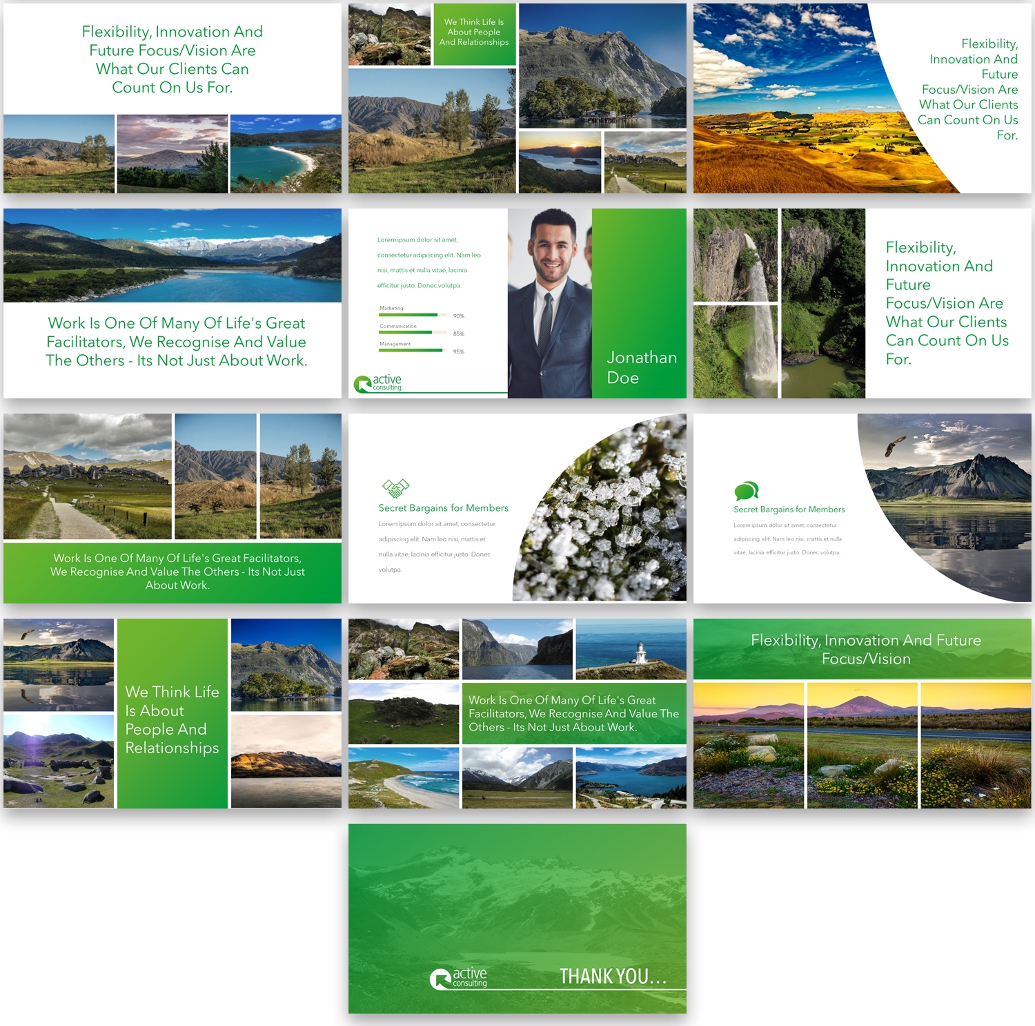 PowerPoint Design by Imazing for Active Consulting Ltd | Design #13923366