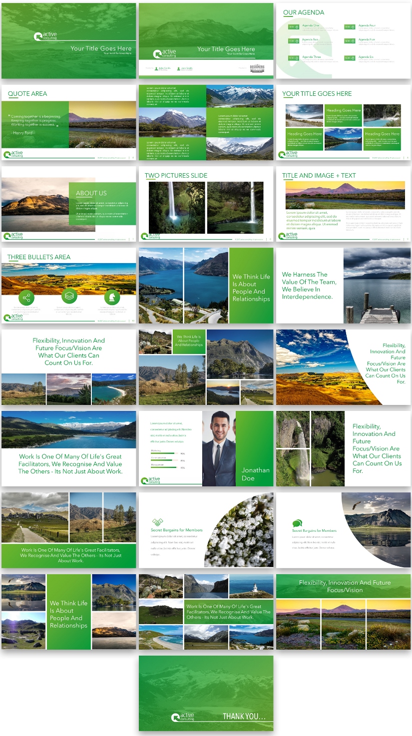 Diseño de PowerPoint por Imazing para Active Consulting Ltd | Diseño #13923367