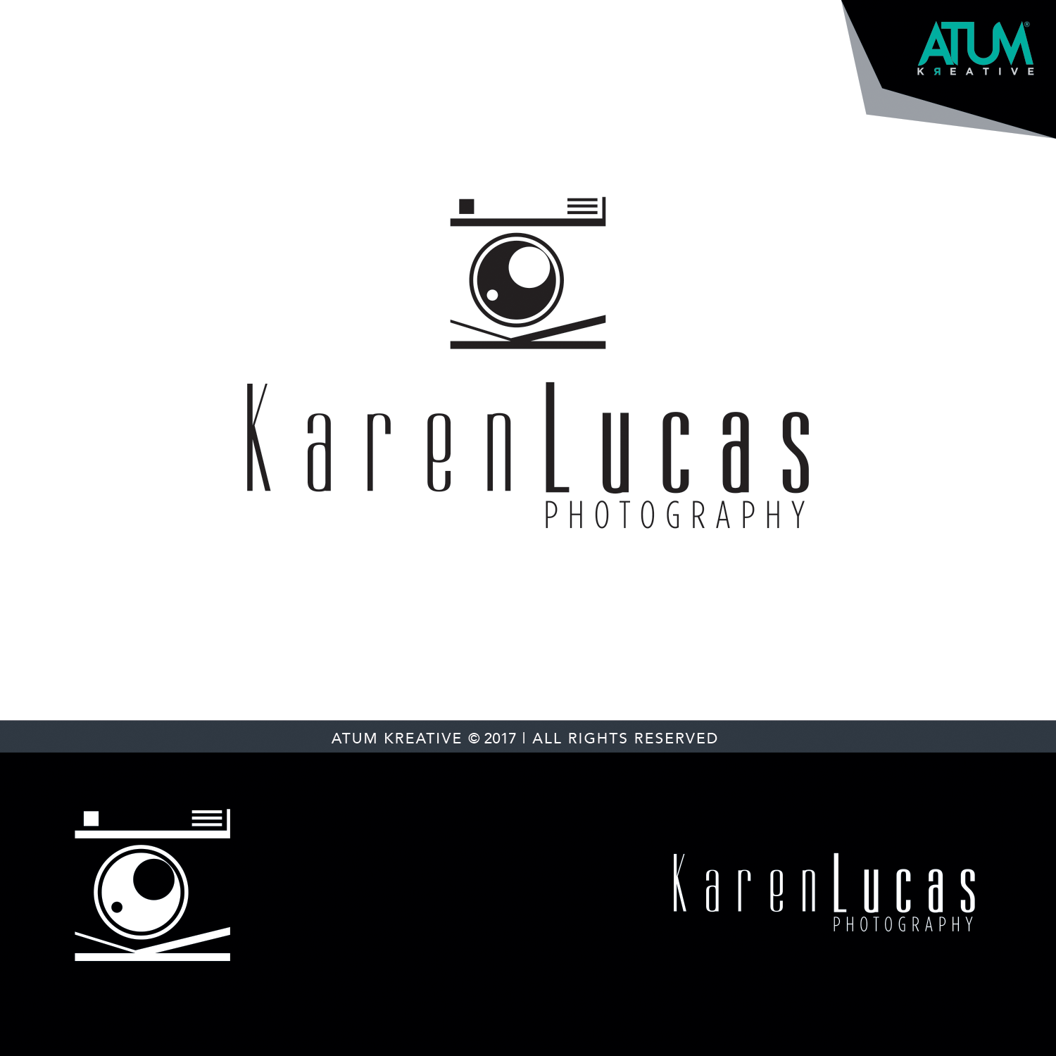Logo Design by Atum Kreative™ for Karen Lucas Photography | Design #13978072