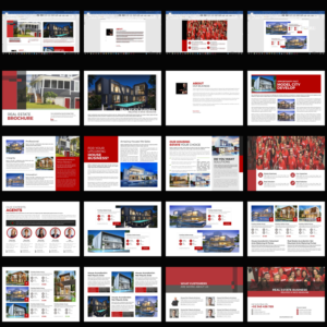 High end, luxury real estate property brochure 