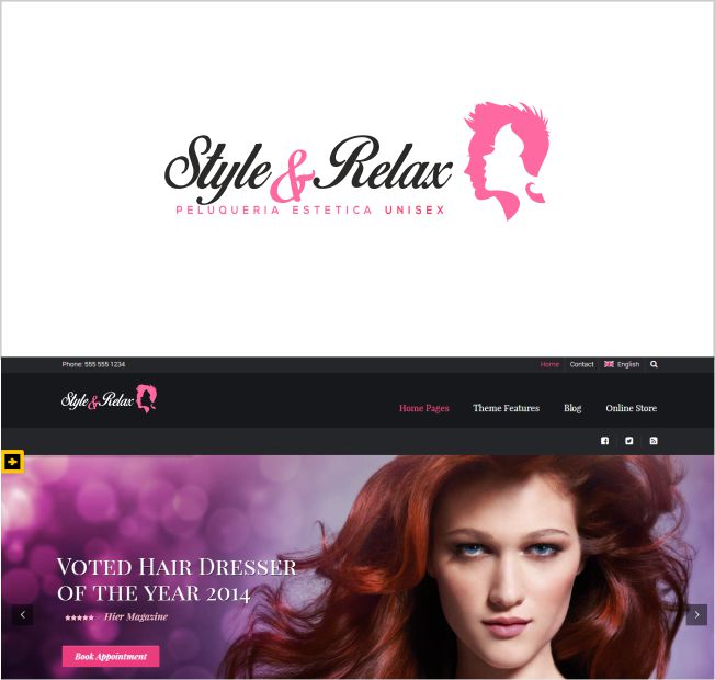 Logo Design by rddesign1992 for Peluqueria Style & Relax | Design #13965503