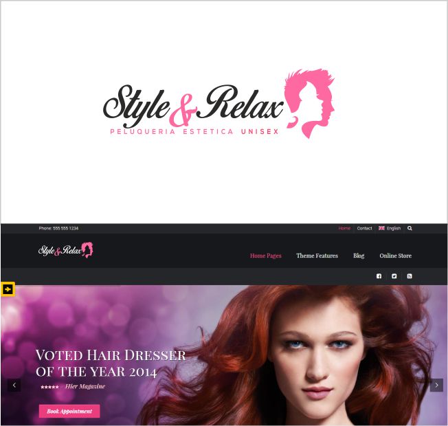 Logo Design by rddesign1992 for Peluqueria Style & Relax | Design #13965504