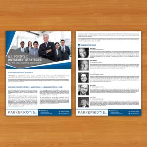 Brochure Design by debdesign for Parker Kotis | Design: #13893611