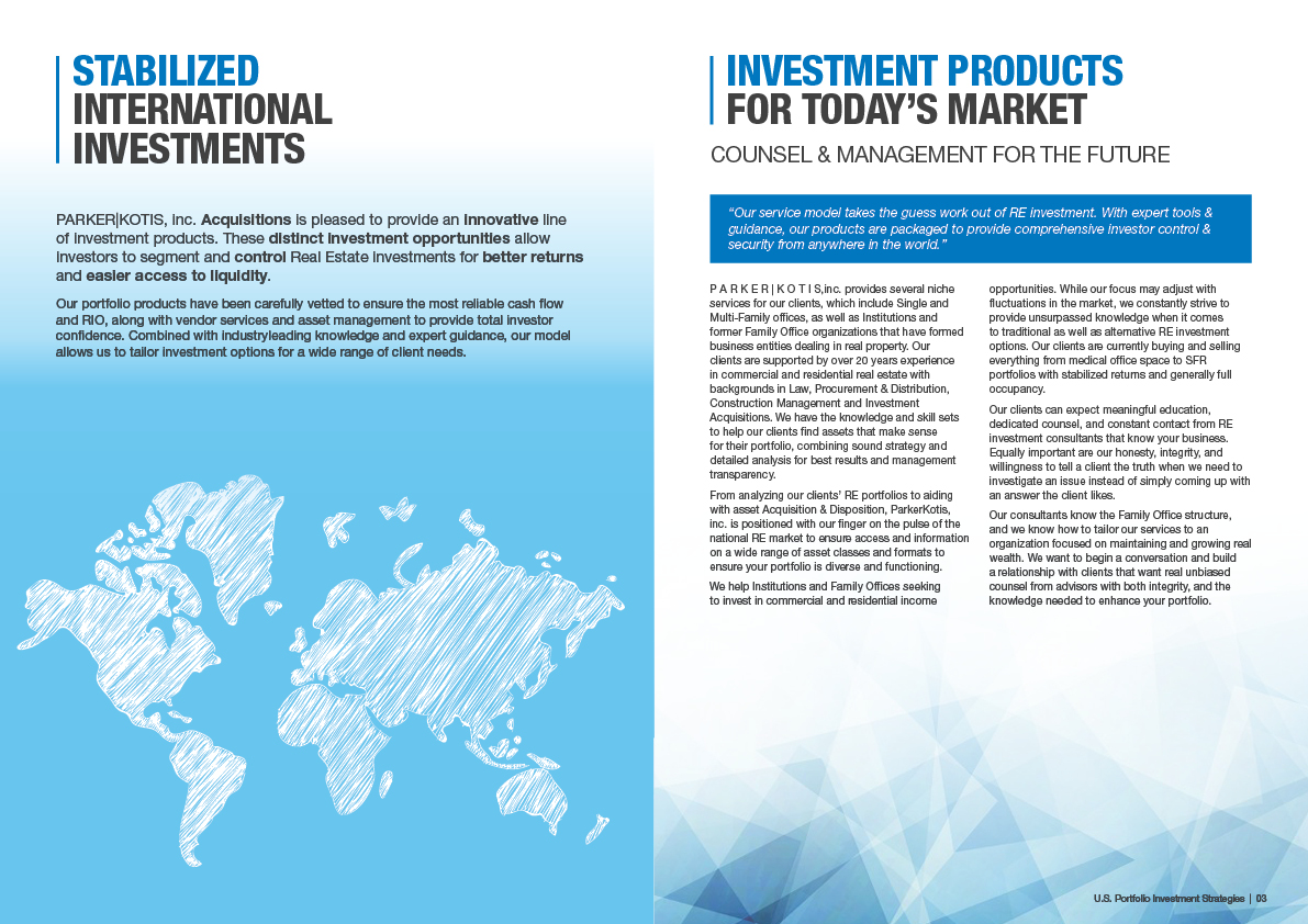 Brochure Design by Vignesh Hardy for Parker Kotis | Design #13908198