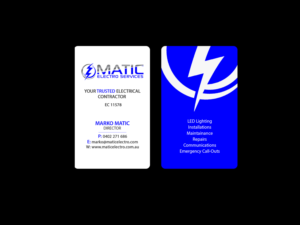 Design de Carte de Visite par Creations Box 2015 pour Matic Electro Services | Design : #13908991