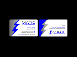 Design de Carte de Visite par Creations Box 2015 pour Matic Electro Services | Design : #13908996