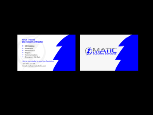 Diseño de Tarjeta de Presentación por Creations Box 2015 para Matic Electro Services | Diseño: #13909101