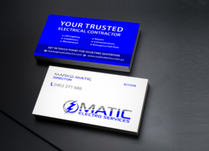 Design de Carte de Visite par Creations Box 2015 pour Matic Electro Services | Design : #13909379