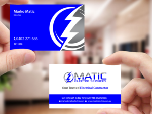 Diseño de Tarjeta de Presentación por Creations Box 2015 para Matic Electro Services | Diseño: #13909791