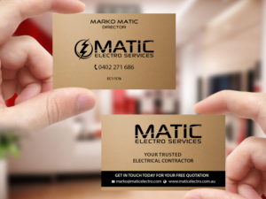 Diseño de Tarjeta de Presentación por Creations Box 2015 para Matic Electro Services | Diseño: #13909797