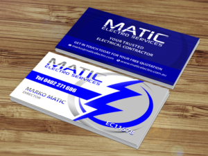 Business Card Design by Creations Box 2015 for Matic Electro Services | Design: #13922143