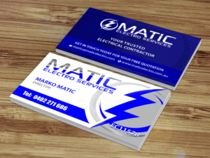 Business Card Design by Creations Box 2015 for Matic Electro Services | Design: #13922144