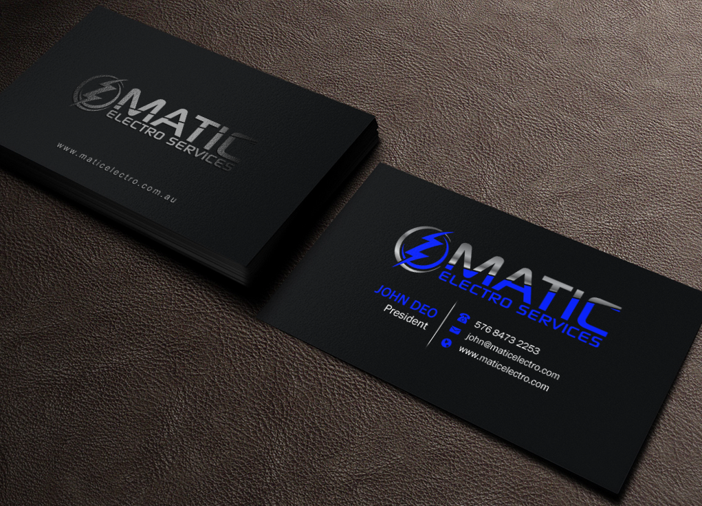 Design de Carte de Visite par Brand aid pour Matic Electro Services | Design #13906633