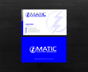 Diseño de Tarjeta de Presentación por Brand aid para Matic Electro Services | Diseño: #13906693