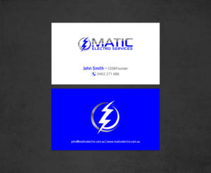 Visitenkarten-Design von chandrayaan.creative für Matic Electro Services | Design: #13907426