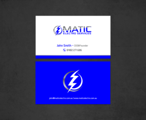 Visitenkarten-Design von chandrayaan.creative für Matic Electro Services | Design: #13907429
