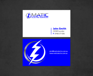 Visitenkarten-Design von chandrayaan.creative für Matic Electro Services | Design: #13907430