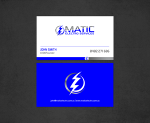 Visitenkarten-Design von chandrayaan.creative für Matic Electro Services | Design: #13907458