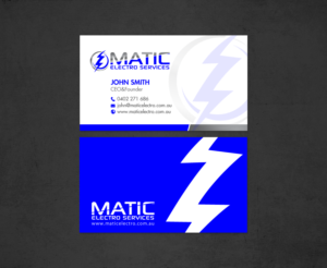 Business Card Design by chandrayaan.creative for Matic Electro Services | Design #13907489