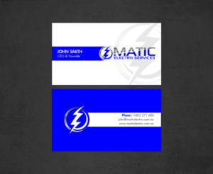 Visitenkarten-Design von chandrayaan.creative für Matic Electro Services | Design: #13907500