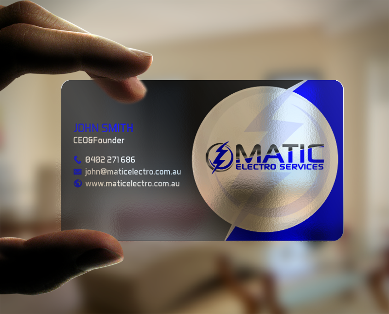 Business Card Design by chandrayaan.creative for Matic Electro Services | Design #13907503
