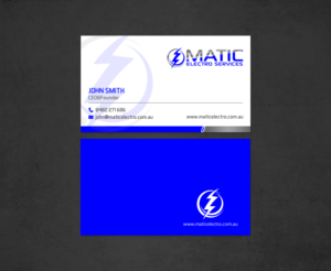 Visitenkarten-Design von chandrayaan.creative für Matic Electro Services | Design: #13907515