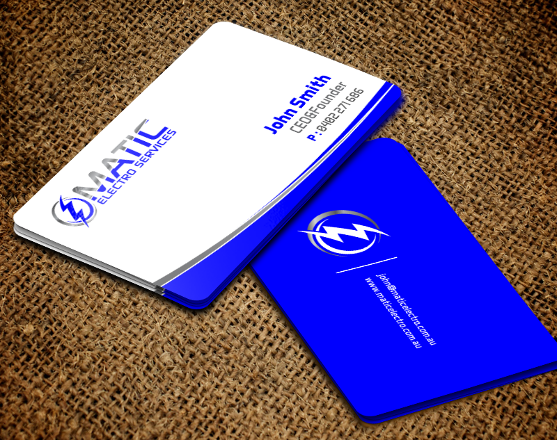 Business Card Design by chandrayaan.creative for Matic Electro Services | Design #13907527