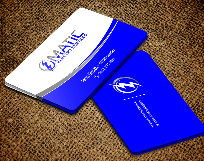 Visitenkarten-Design von chandrayaan.creative für Matic Electro Services | Design #13907548