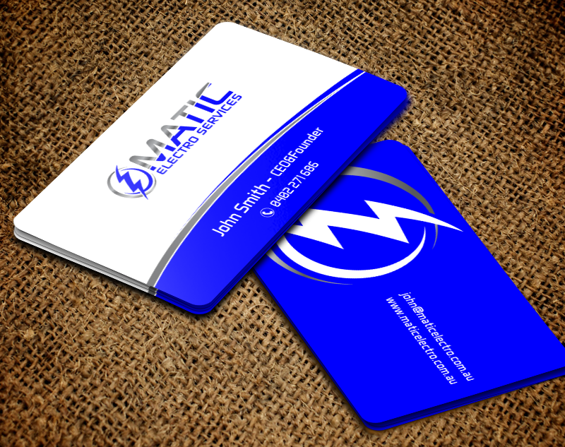 Business Card Design by chandrayaan.creative for Matic Electro Services | Design #13907554