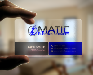 Design de Carte de Visite par chandrayaan.creative pour Matic Electro Services | Design : #13907557