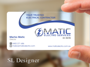 Diseño de Tarjeta de Presentación por SL Designer para Matic Electro Services | Diseño: #13890174