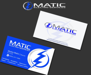 Business Card Design by AeonJaguar for Matic Electro Services | Design #13908582
