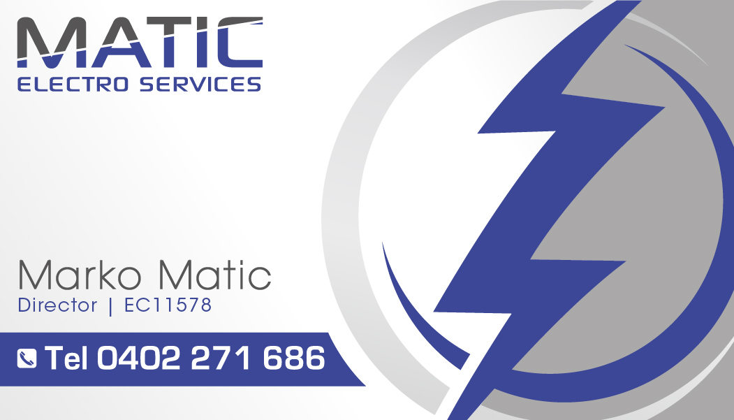 Design de Carte de Visite par sakshiparasher pour Matic Electro Services | Design #13889736
