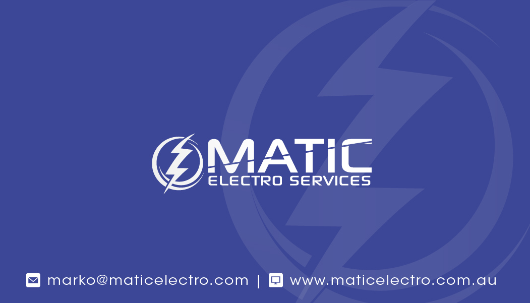 Diseño de Tarjeta de Presentación por sakshiparasher para Matic Electro Services | Diseño #13889737